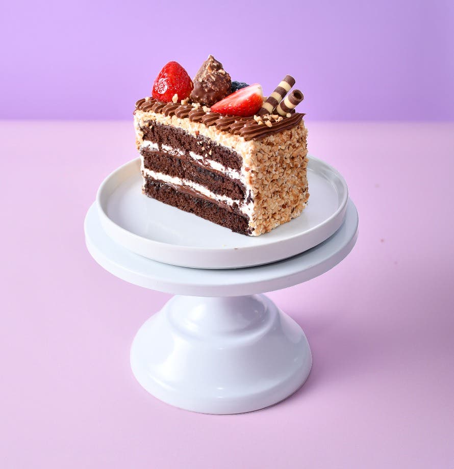 Berry Chocolate Hazelnut Slice