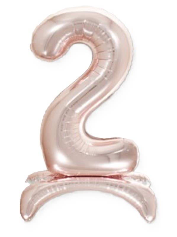 32" Standing Pink Number Balloon