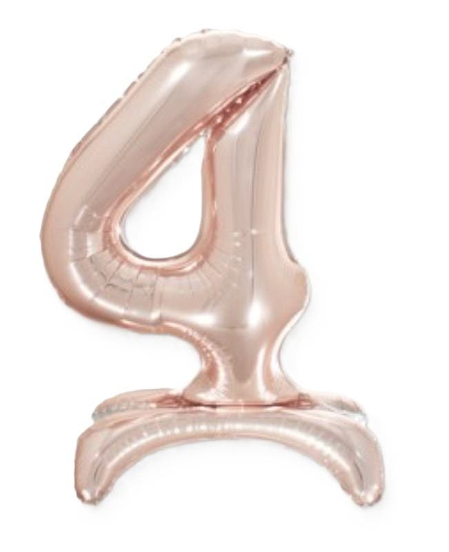 32" Standing Pink Number Balloon