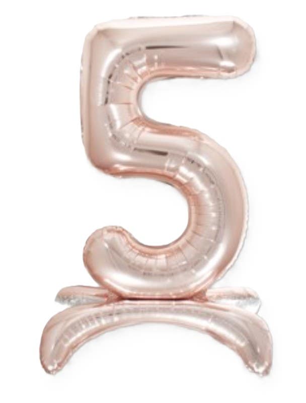 32" Standing Pink Number Balloon