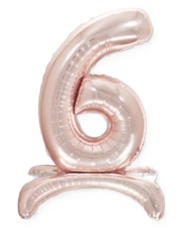 32" Standing Pink Number Balloon