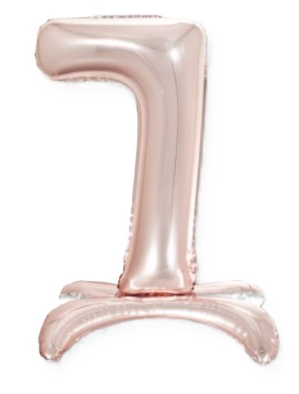 32" Standing Pink Number Balloon
