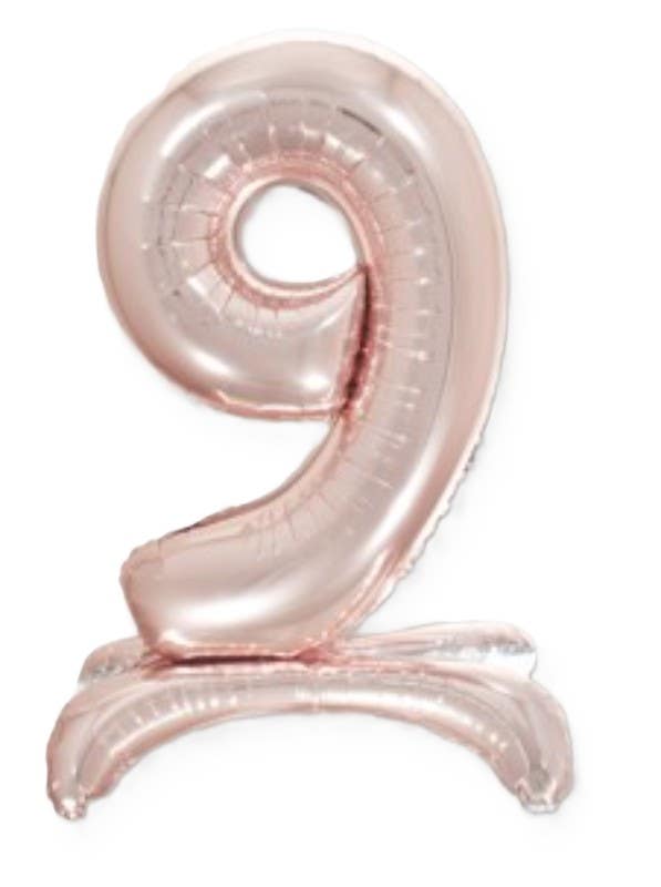 32" Standing Pink Number Balloon