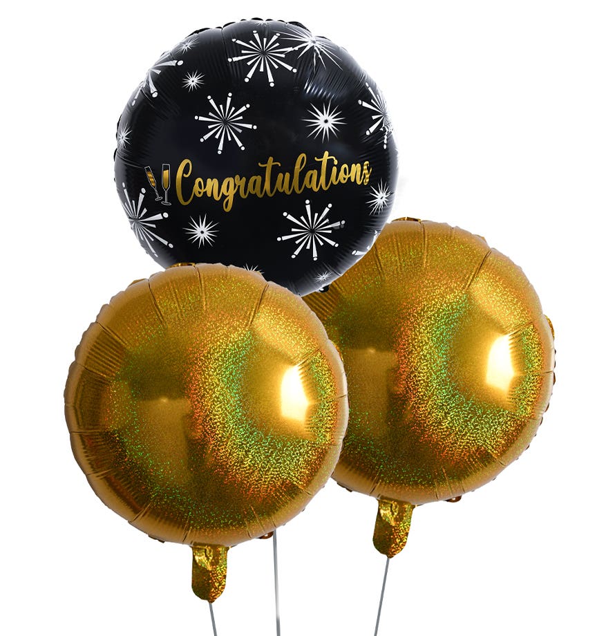 Metallic Celebration Balloon Bouquet (3)