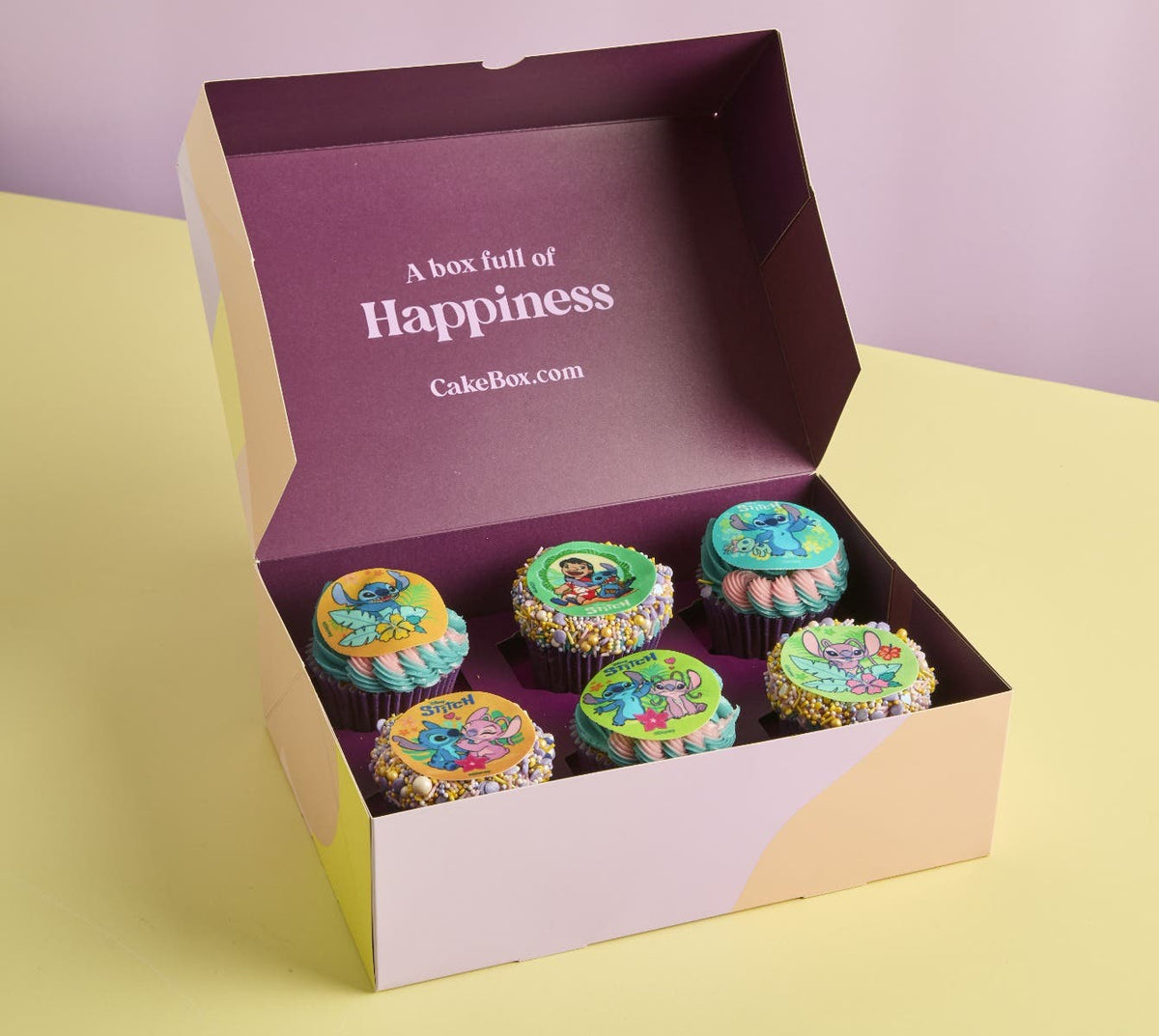 Stitch Box of 6 Cupcakes
