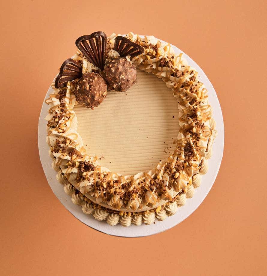 Hazelnut Velvet Tiramisu Cake