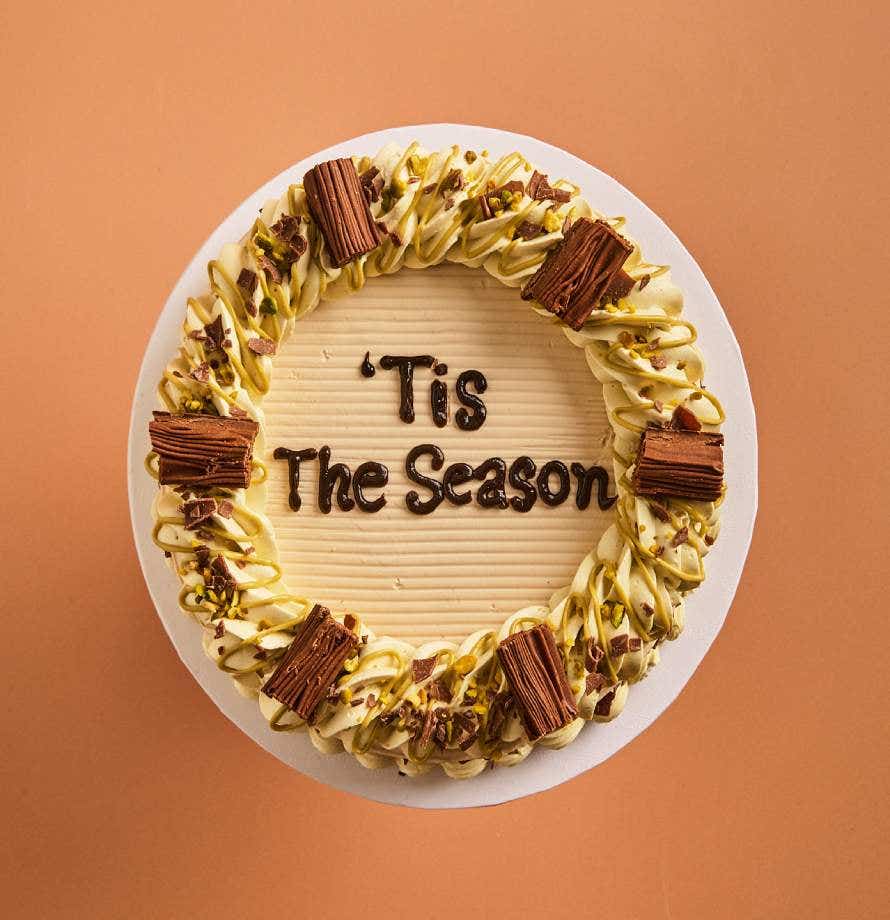 Nutty Pistachio Tiramisu Cake