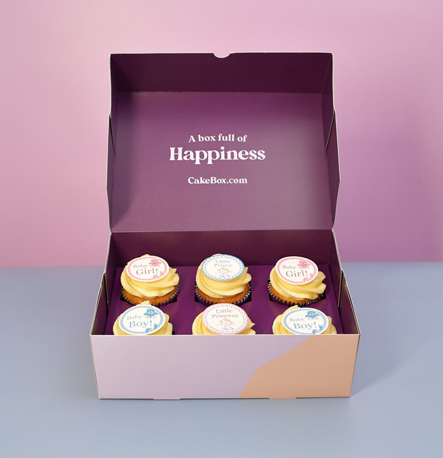 Cupcakes vanille pour fête prénatale