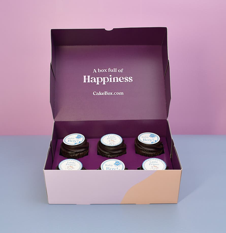 Cupcakes au chocolat pour bébé garçon