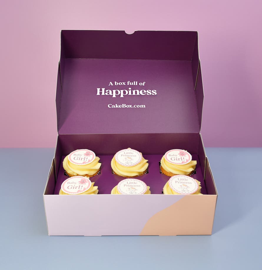 Cupcakes vanille pour bébé fille