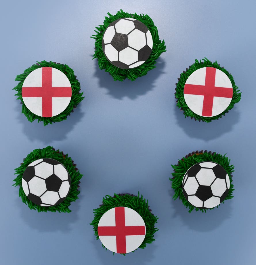 Football Cupcakes