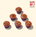 Boîte de 6 cupcakes aux copeaux de chocolat et Nutella®