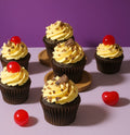 Box Of 6 Black Forest Cupcakes