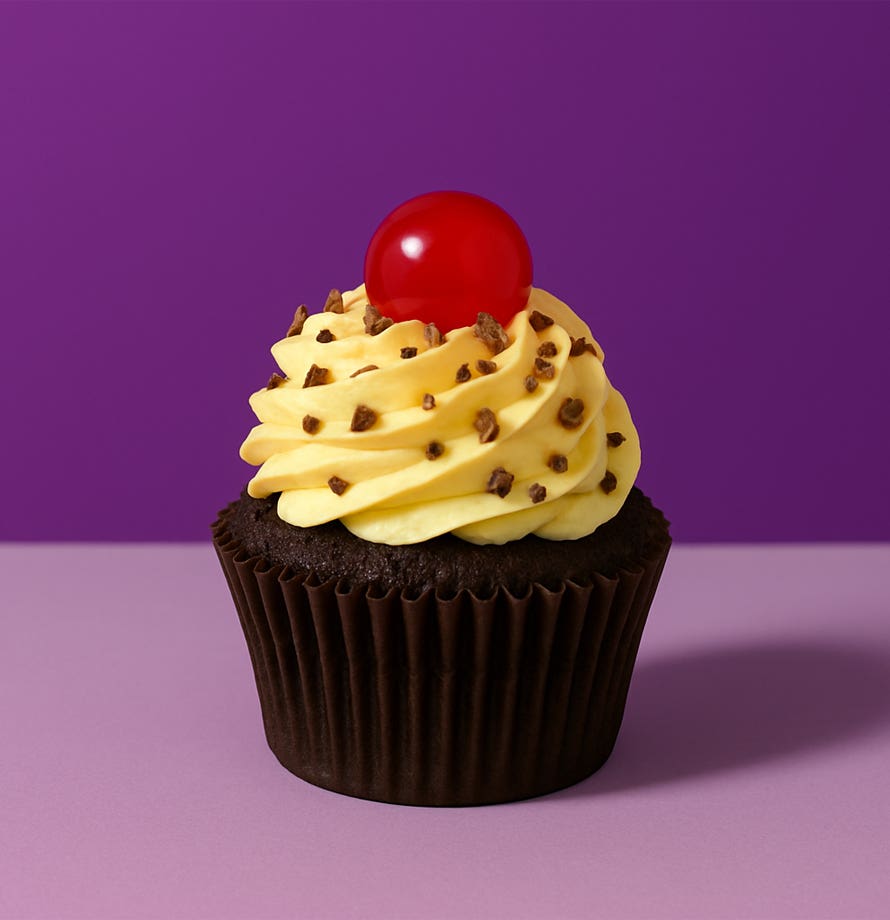 Box Of 6 Black Forest Cupcakes