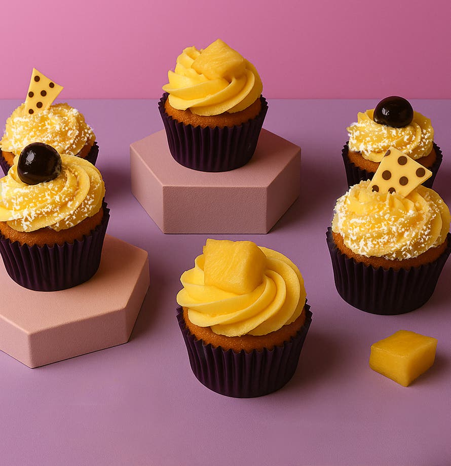 Box Of 6 Mango Cupcakes
