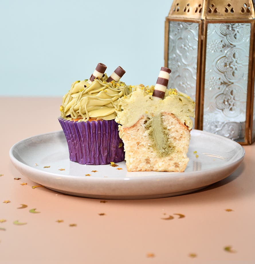 Box of 6 Pistachio Cream Cupcakes