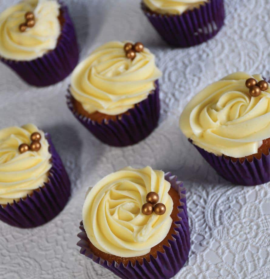 Cupcakes de mariage Perle d'Or