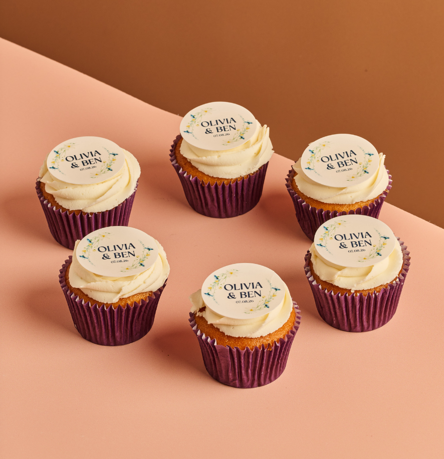 Cupcakes de mariage fleuris