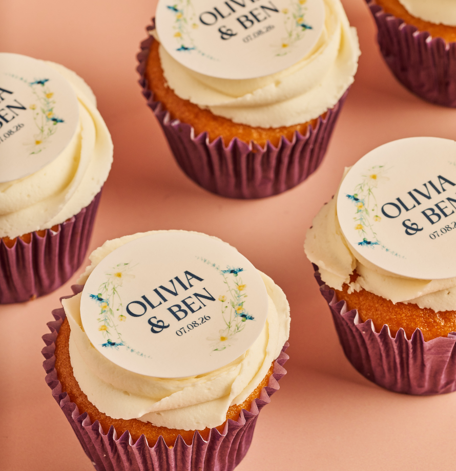 Floral Wedding Cupcakes