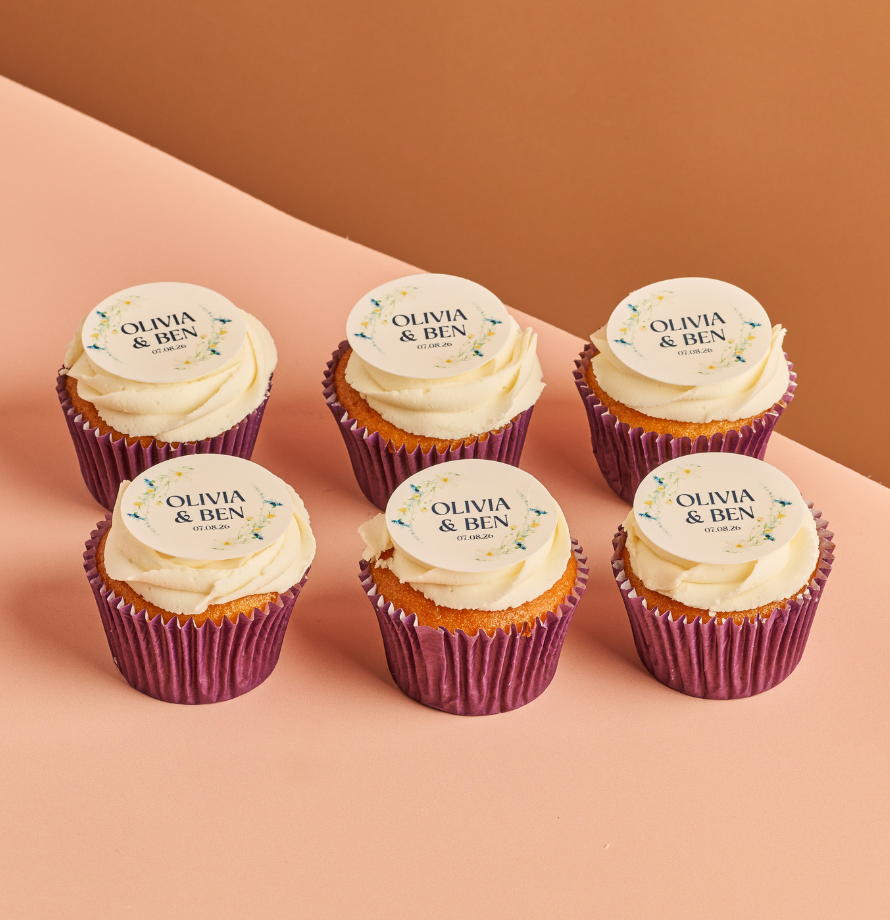 Floral Wedding Cupcakes