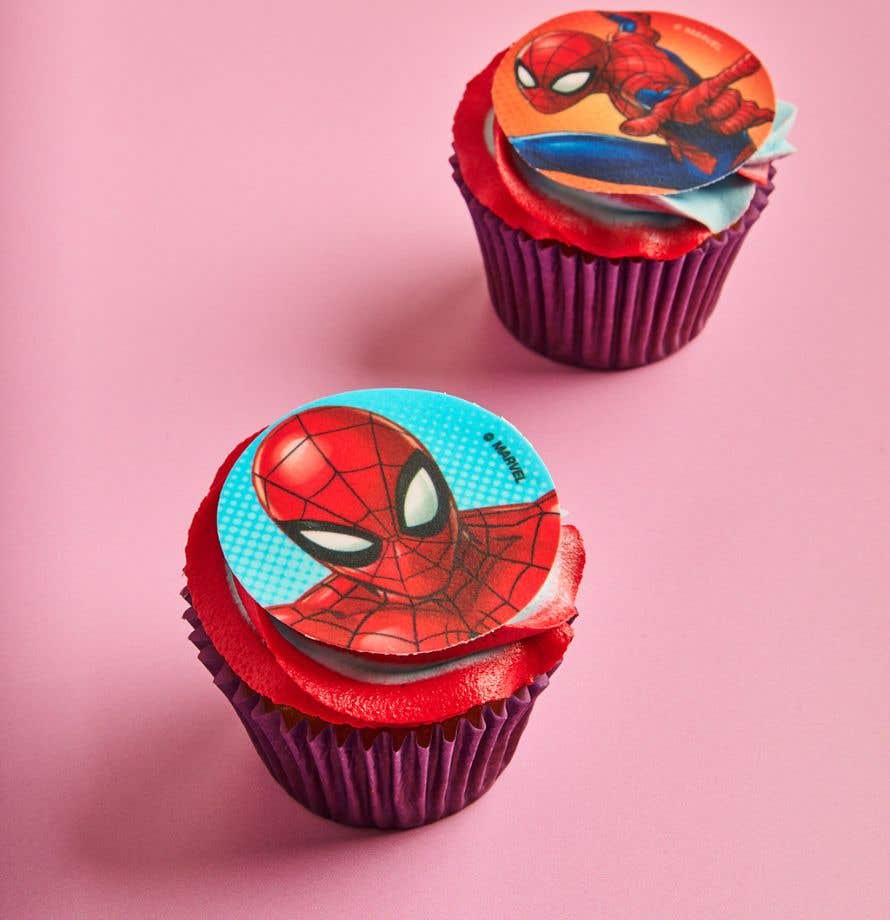 Box of 6 Spiderman Cupcakes