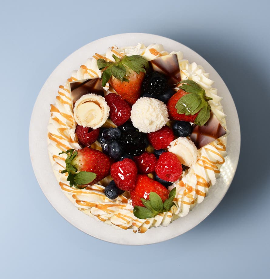 Fully Loaded Vanilla Fruit Drizzle