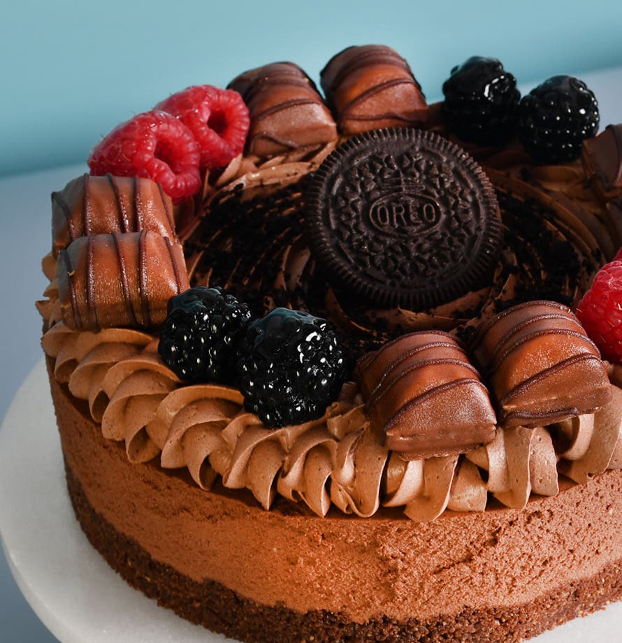 Fully Loaded Chocolate Cheesecake