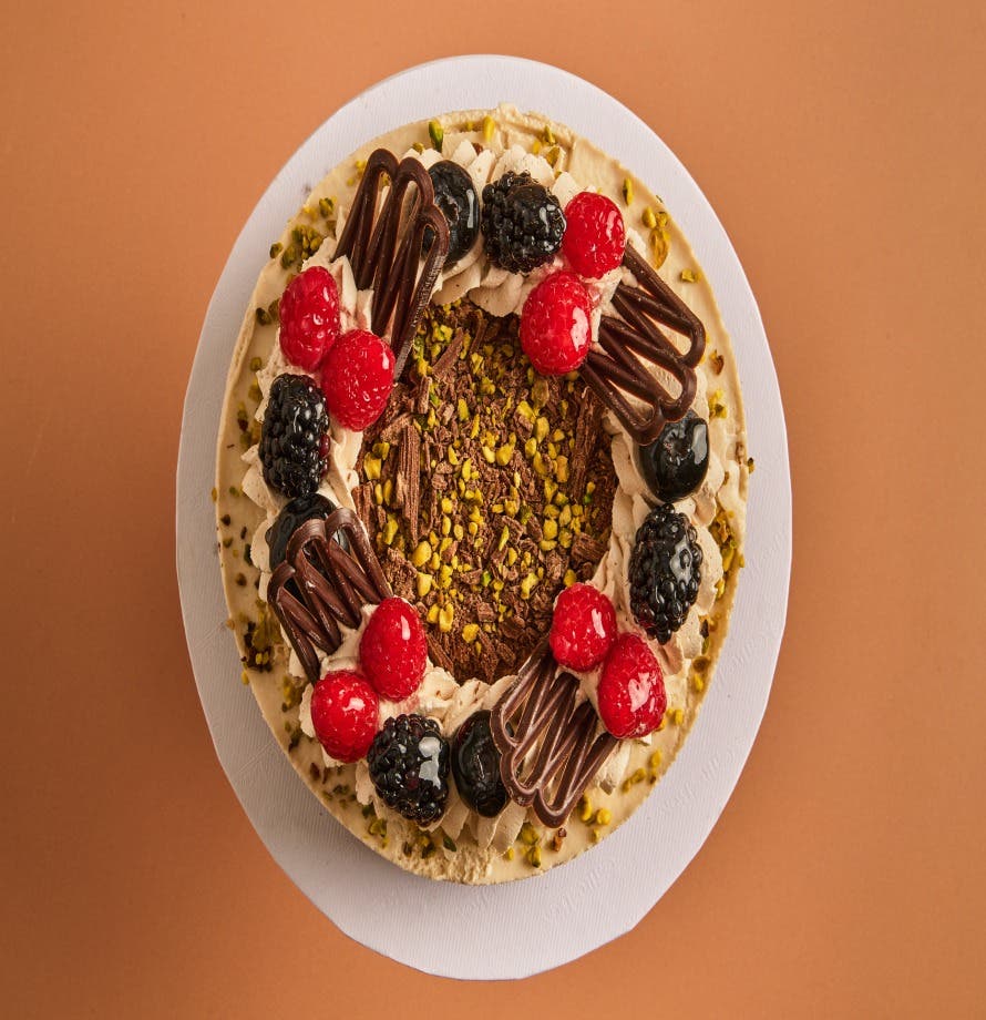 Cheesecake Tiramisu Pistache et Fruits Rouges