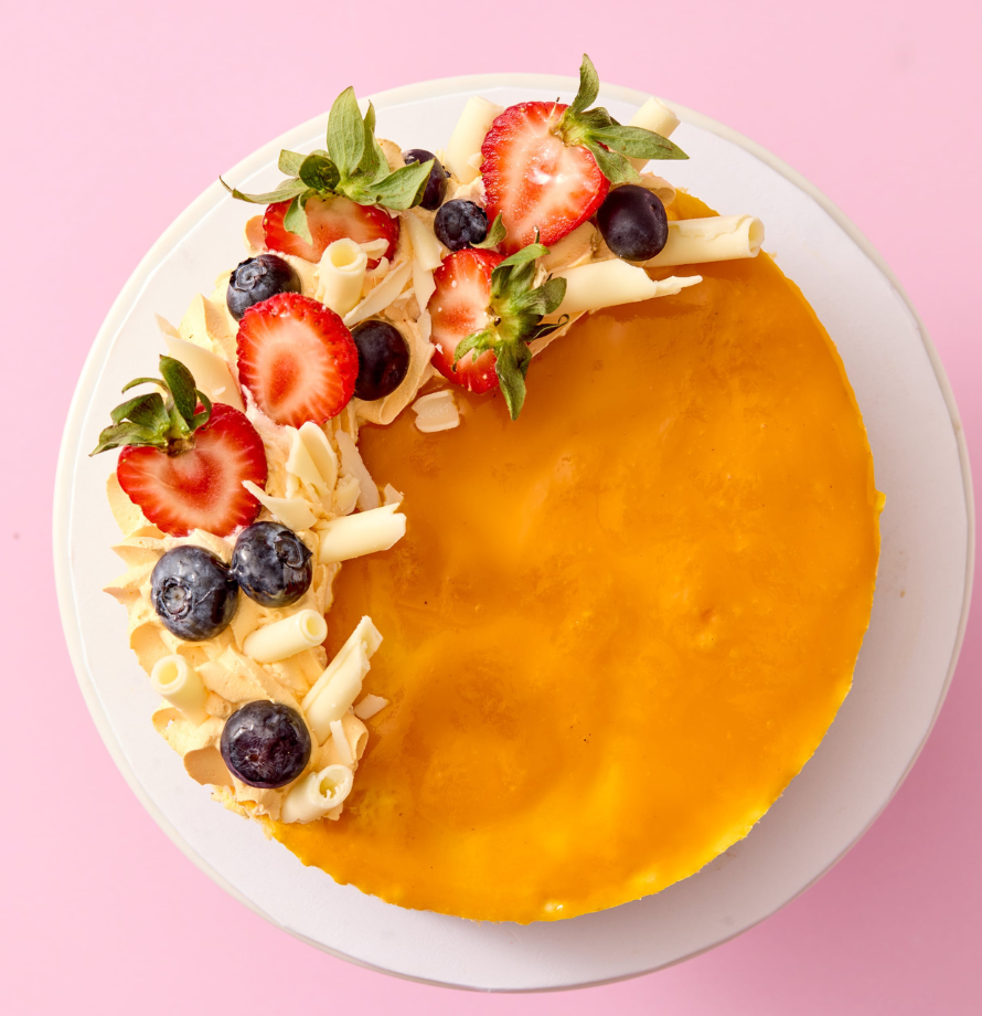 Mango White Choc Berry Cheesecake
