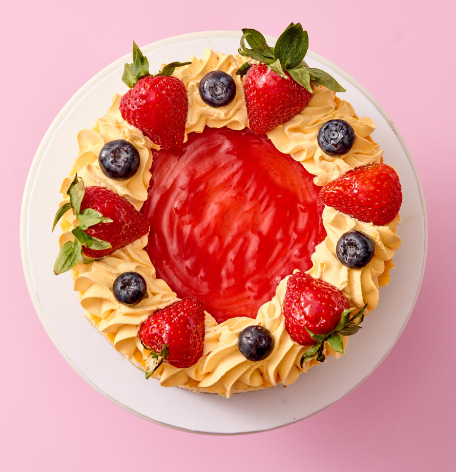 Mango Fruity Berry Cheesecake