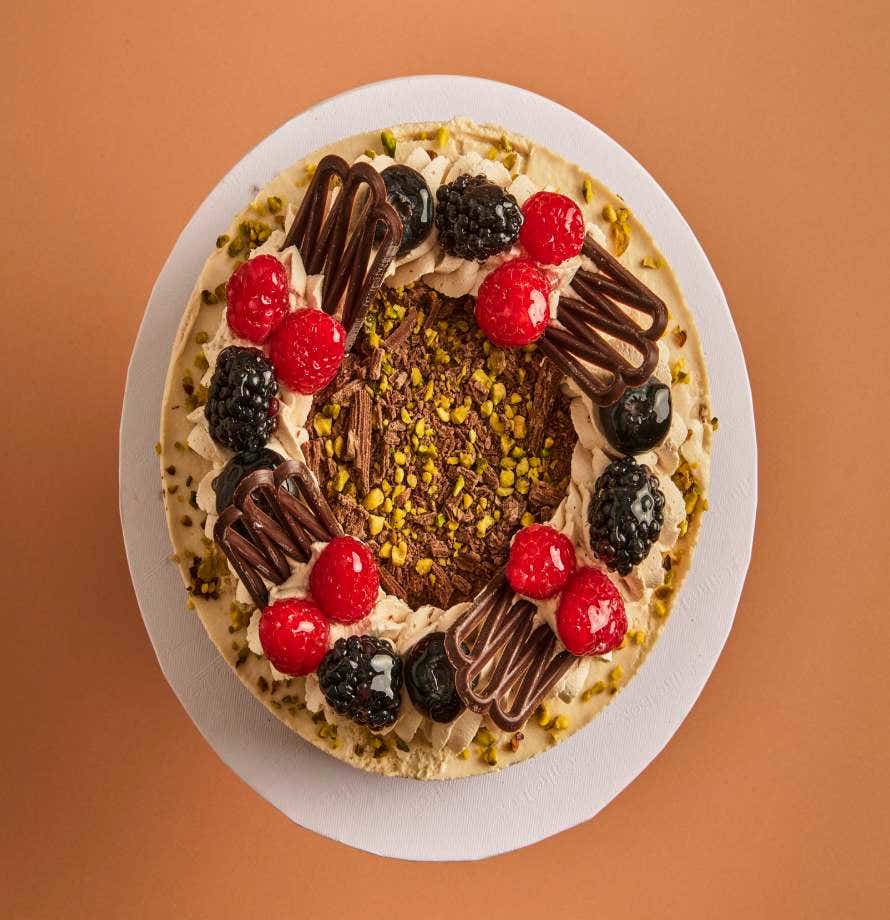 Cheesecake Tiramisu Pistache et Fruits Rouges