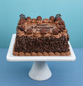 Chocolate Bueno Hazelnut Square Cake