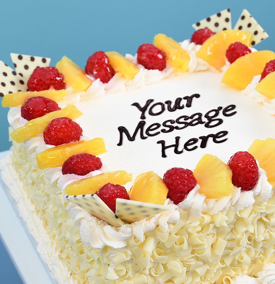 Pineapple Berry Square Cake
