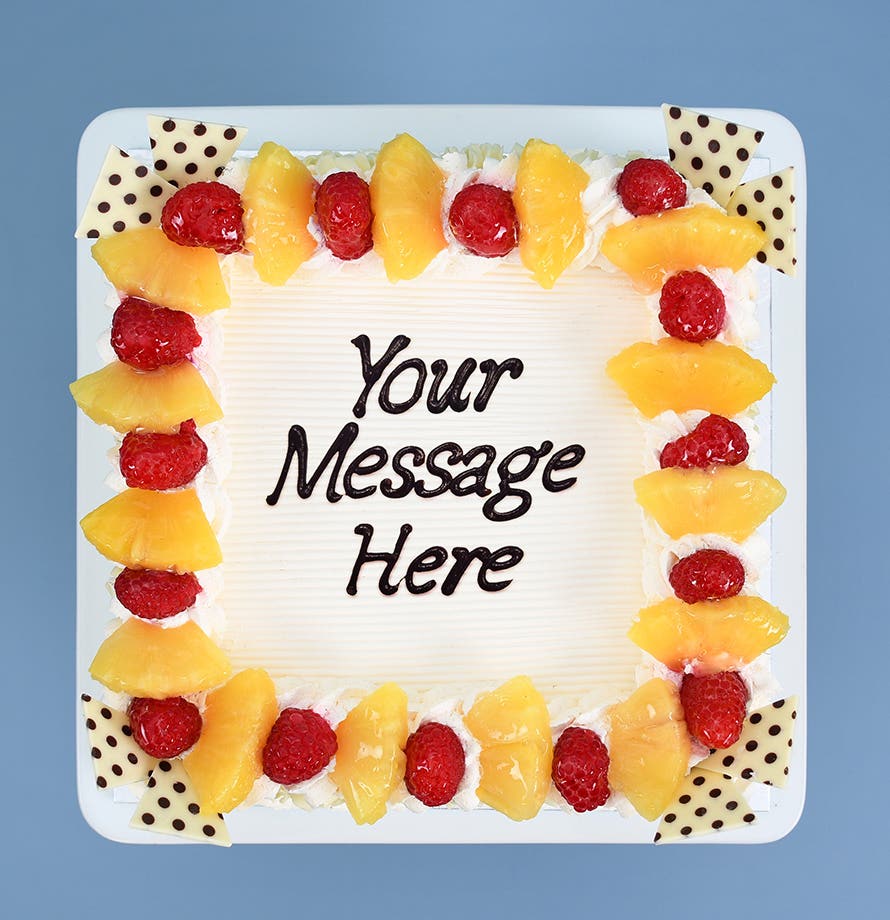 Pineapple Berry Square Cake