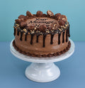 Chocolate Hazelnut Drip Round Cake