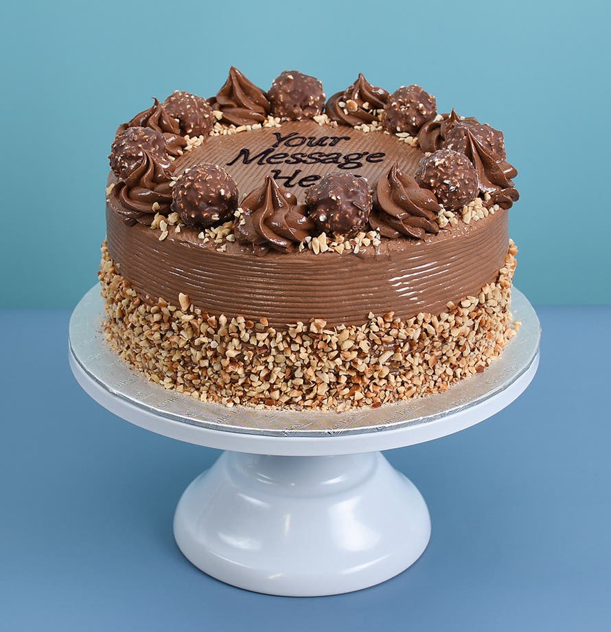 Chocolate Hazelnut Truffle Round Cake