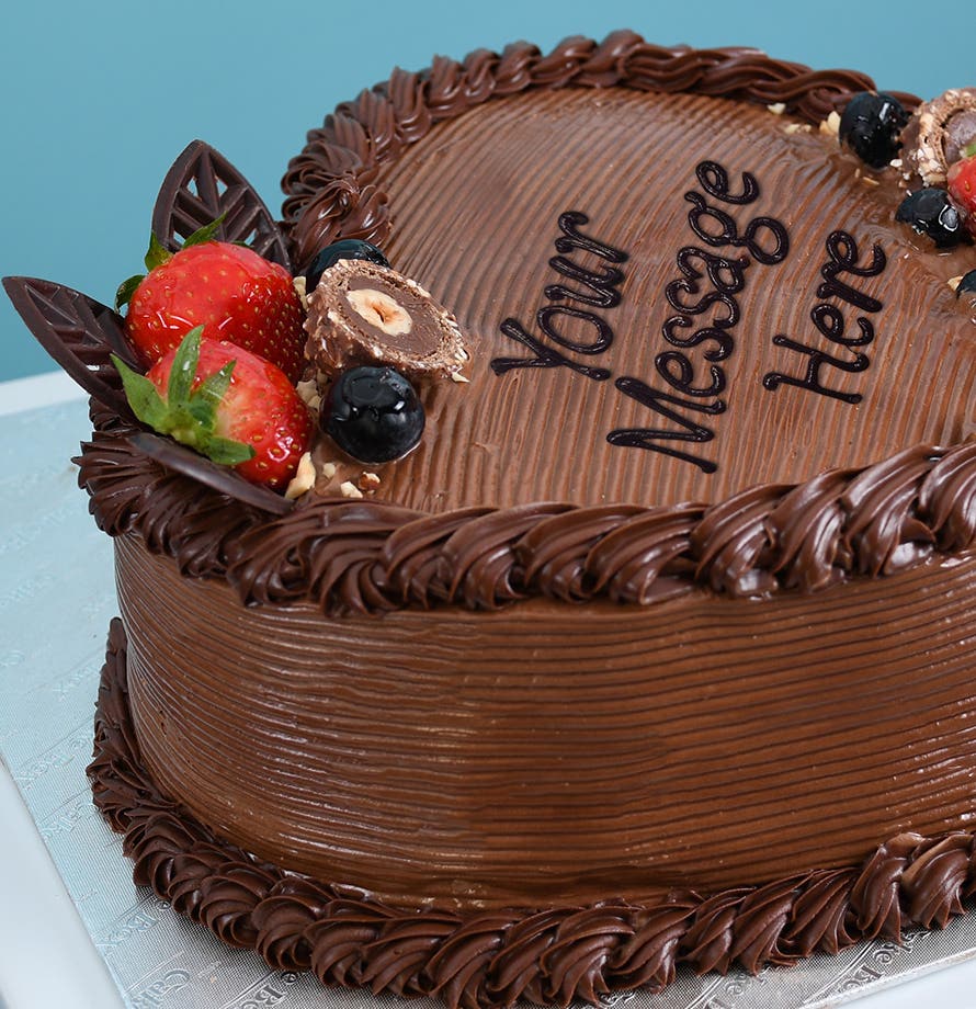 Gâteau Cœur Chocolat Noisette et Fruits Rouges