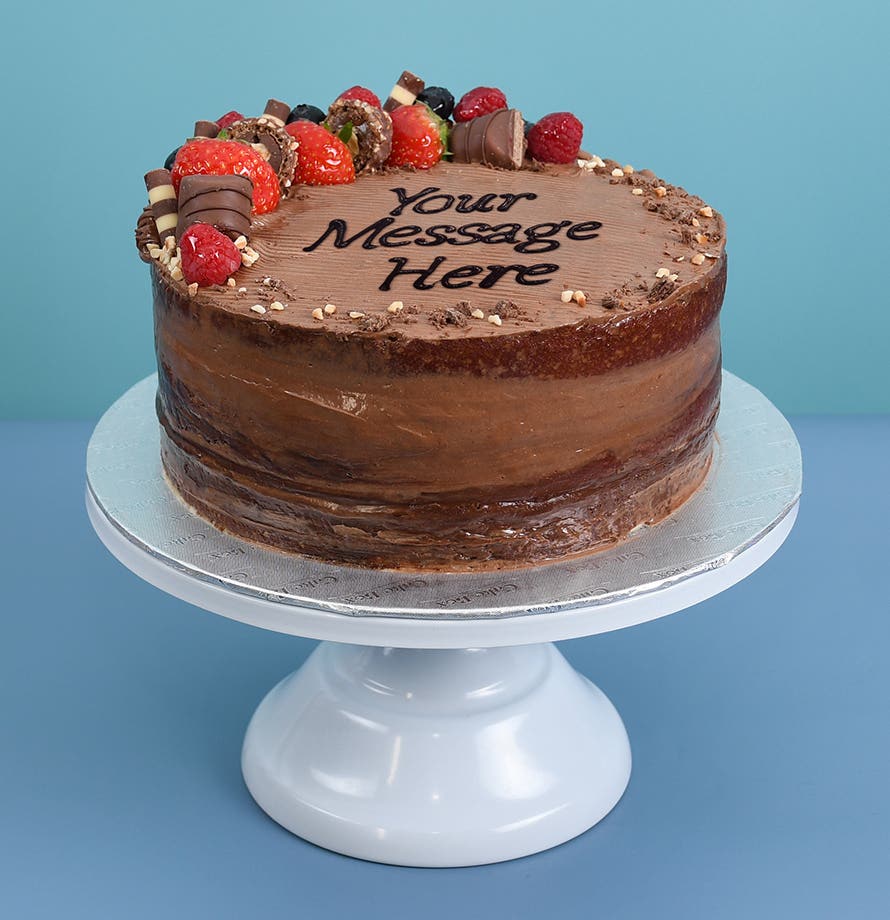 Berry Chocolate Hazelnut Round Cake