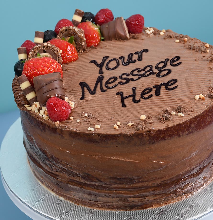 Berry Chocolate Hazelnut Round Cake