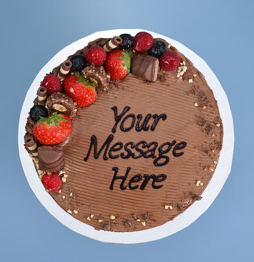 Berry Chocolate Hazelnut Round Cake