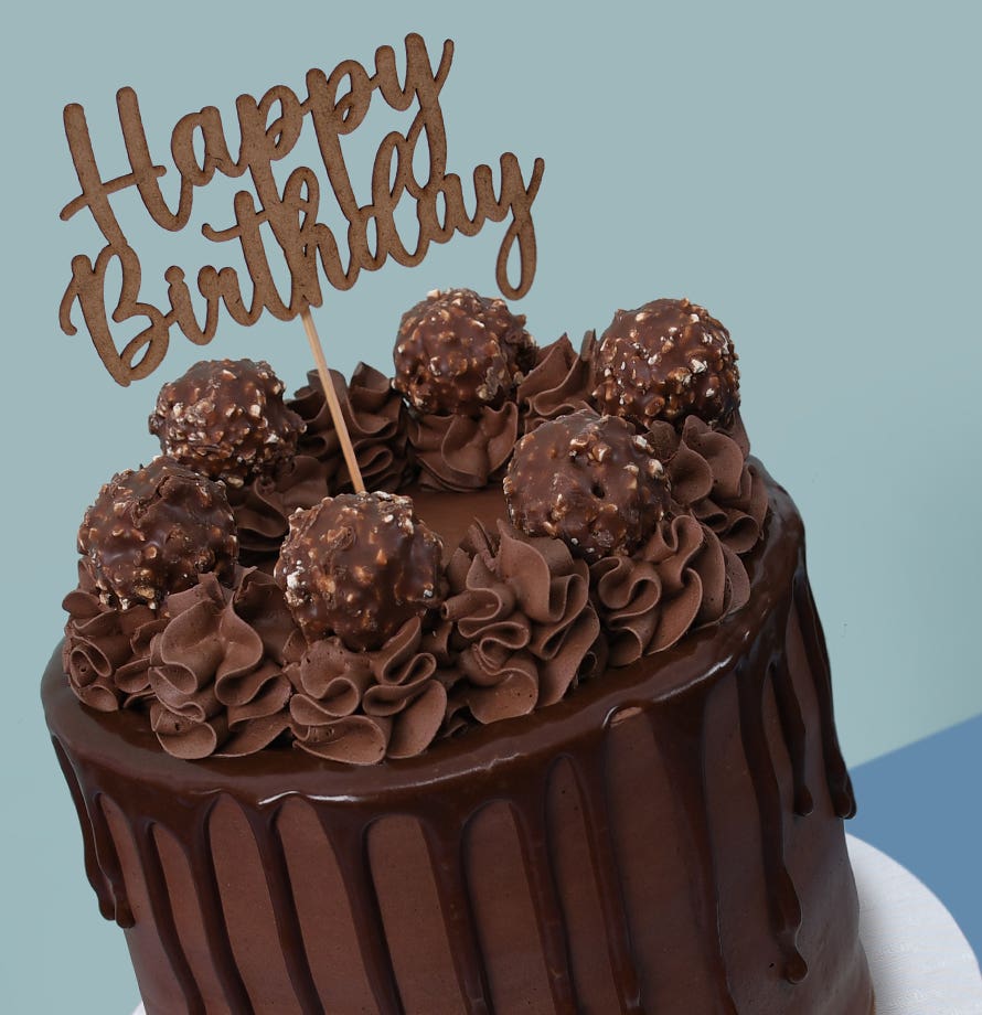 Hazlenut Chocolate Drip Tall Cake