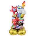 Ballon étoile « Joyeux anniversaire » de 42 pouces