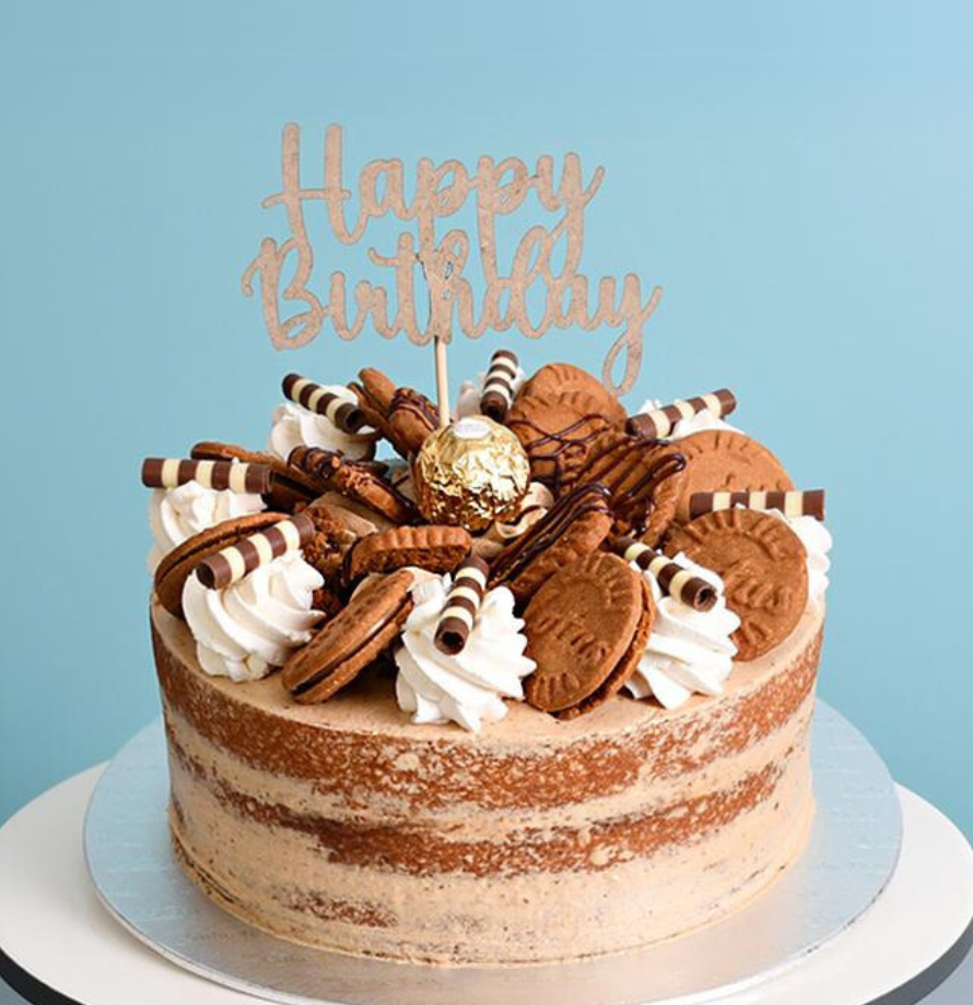Happy Birthday Topper (Rustic)