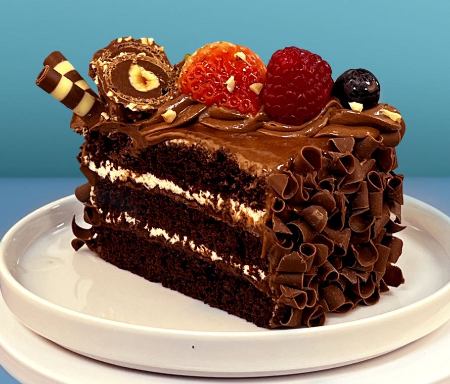 Berry Chocolate Hazelnut Slice