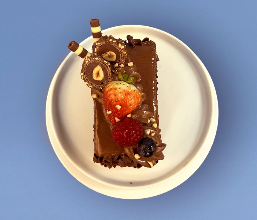 Berry Chocolate Hazelnut Slice