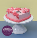 Pink Velvet Vintage Heart Cake