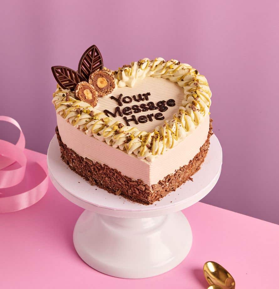 Pistachio Tiramisu Heart Cake