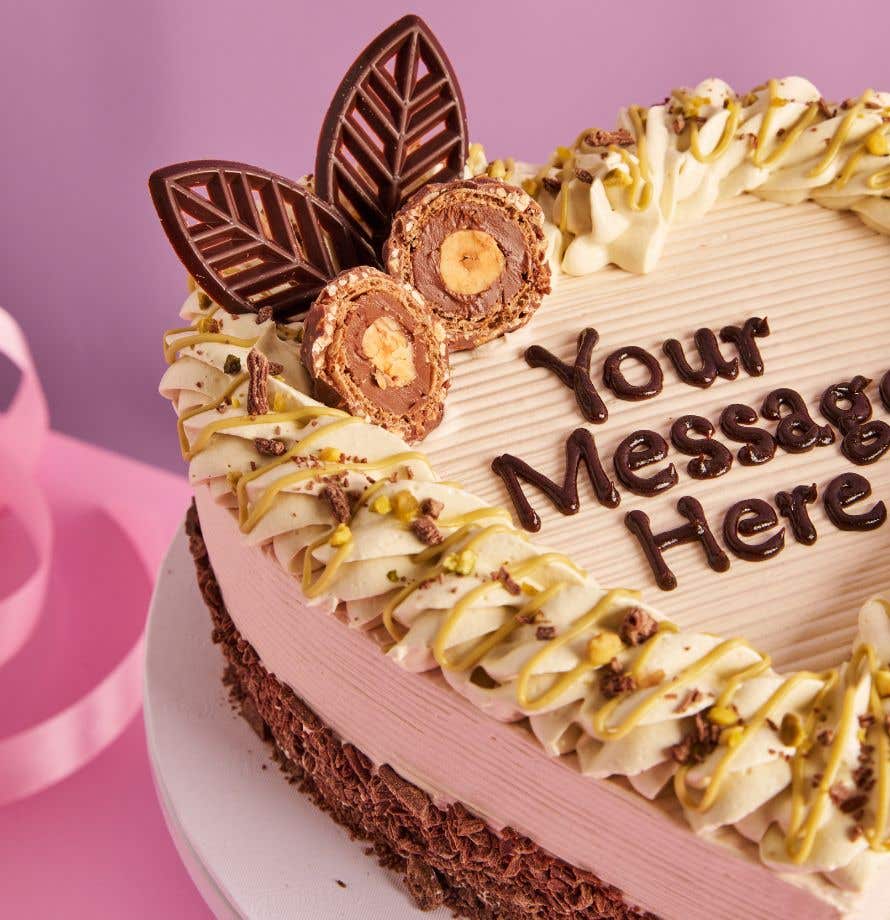 Pistachio Tiramisu Heart Cake
