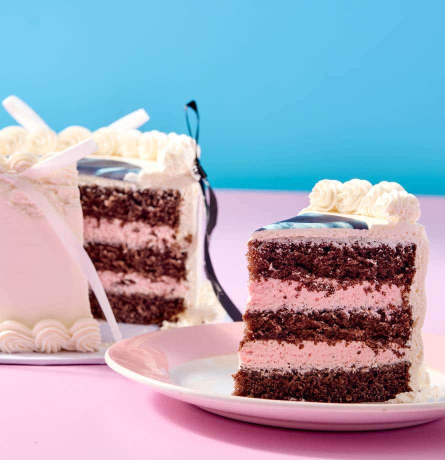 Gender Reveal Ultrasound Cake