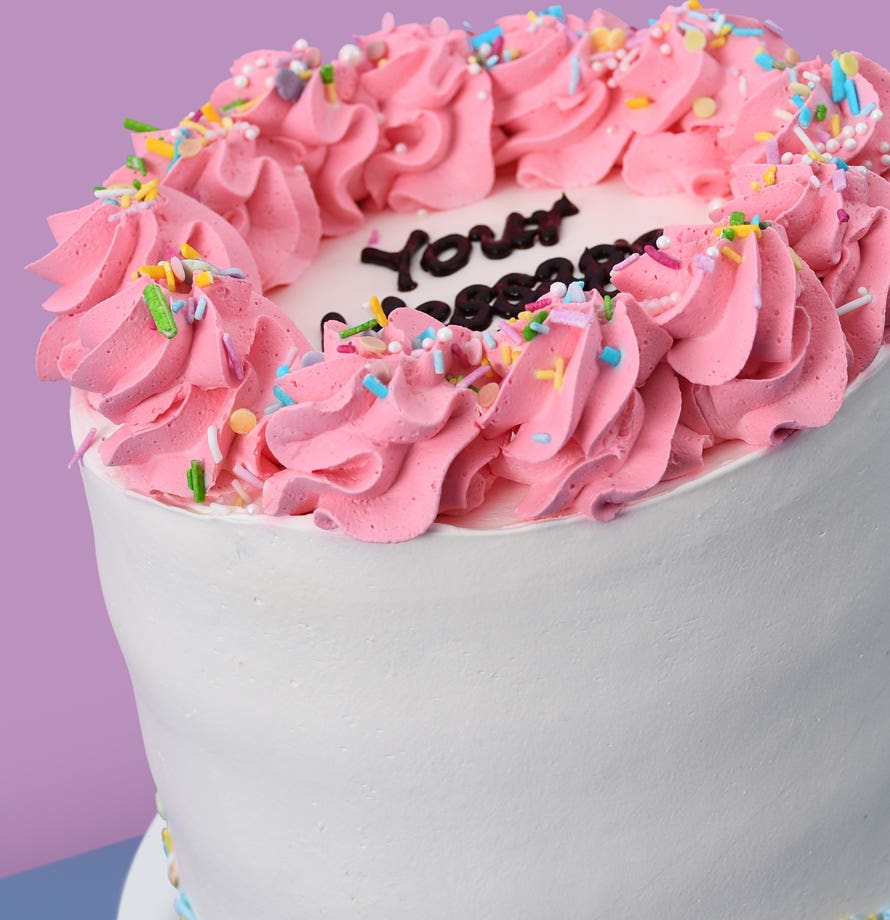 Rainbow Sprinkle Tall Cake